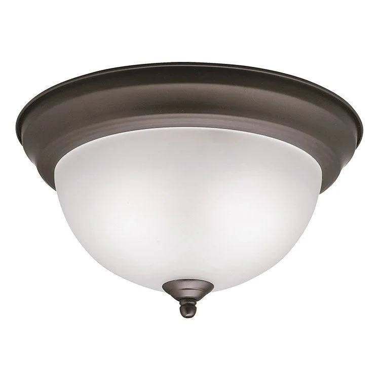 Two-Light Flush Mount Ceiling Fixture