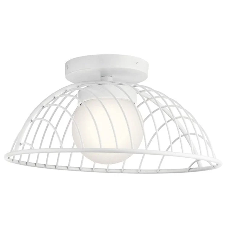 Clevo Single-Light LED Semi-Flush Mount Ceiling Fixture