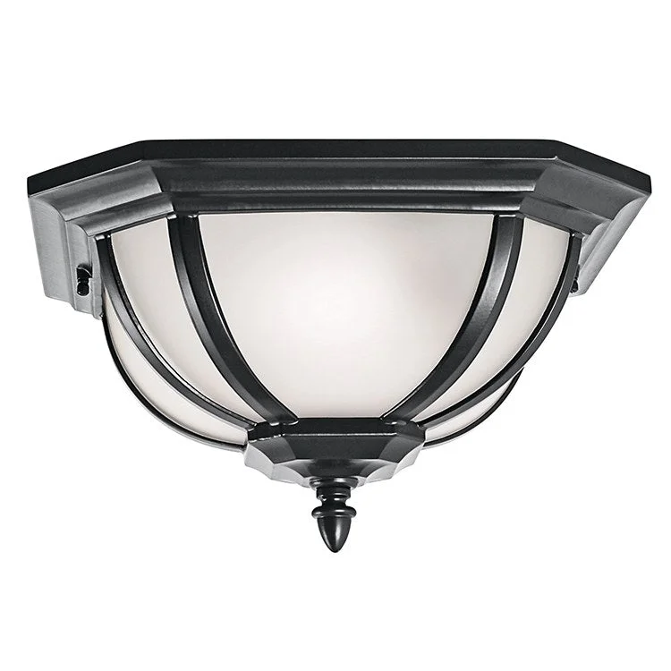 Salisbury Two-Light Outdoor Flush Mount Ceiling Fixture