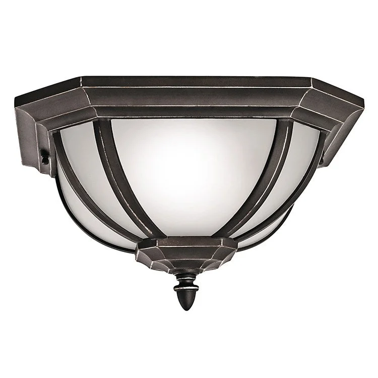 Salisbury Two-Light Outdoor Flush Mount Ceiling Fixture