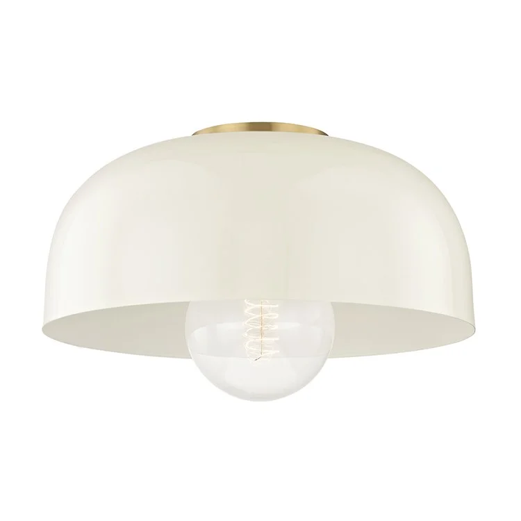 Avery Single-Light Large Semi-Flush Mount Ceiling Fixture