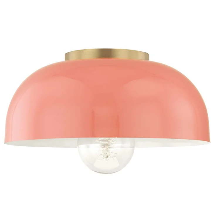 Avery Single-Light Large Semi-Flush Mount Ceiling Fixture