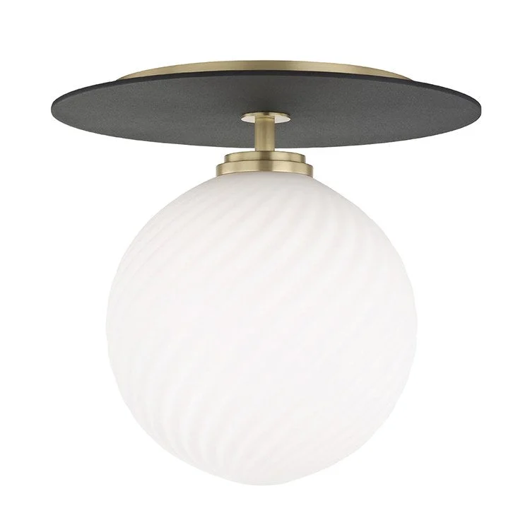 Ellis Single-Light LED Large Flush Mount Ceiling Fixture Mount