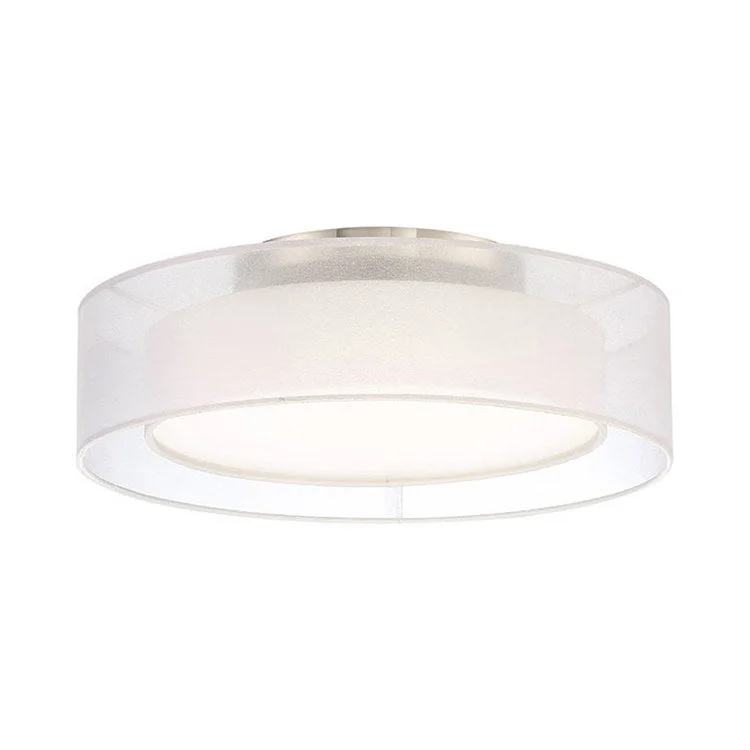 Metropolis Single-Light 18" LED Semi Flush Mount Ceiling Fixture 3000K