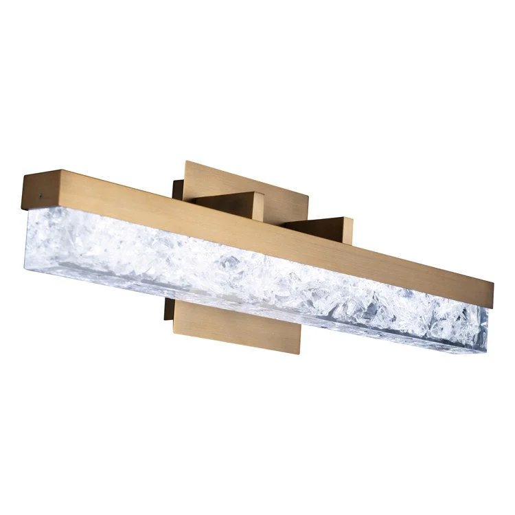 Minx Single-Light 21" Horizontal Wall Sconce with Crushed Crystal 3000K