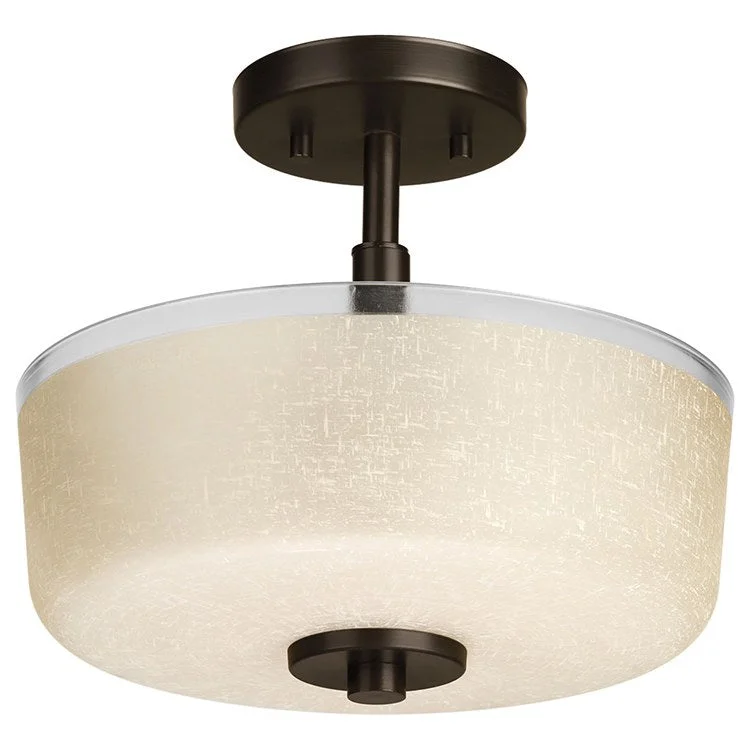 Alexa Two-Light Semi-Flush Mount Ceiling Light