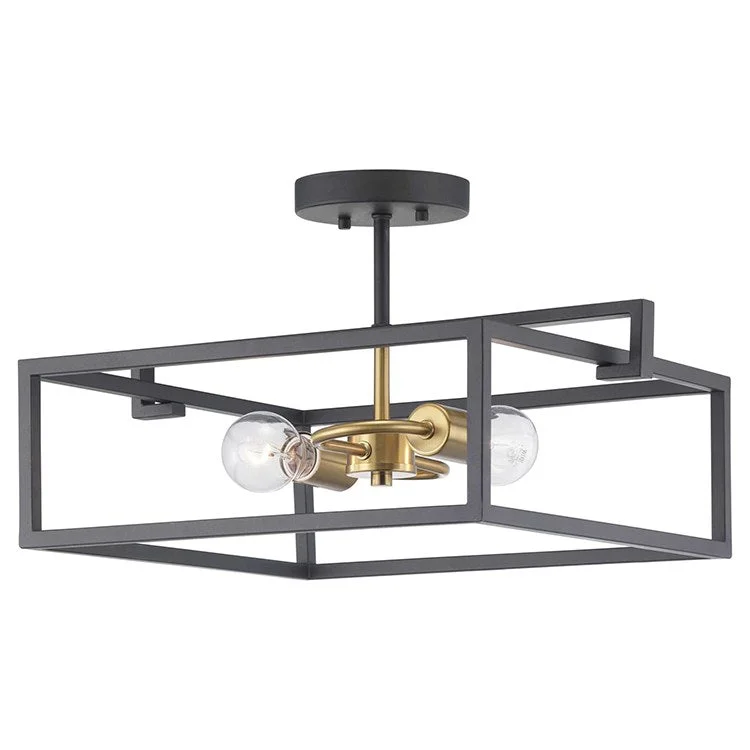 Blakely Two-Light Convertible Semi-Flush Mount Ceiling Fixture/Pendant