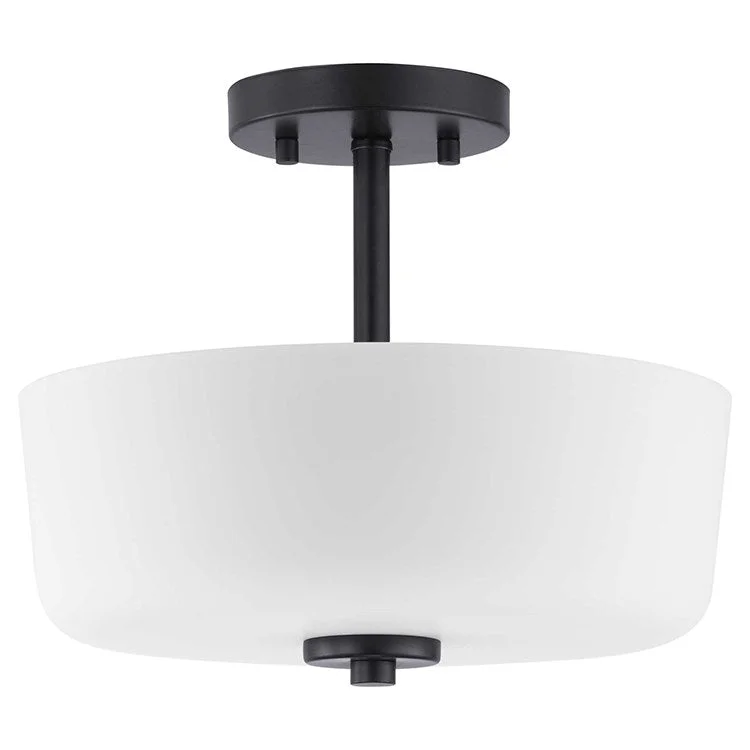 Tobin Two-Light Convertible Semi-Flush Mount Ceiling Fixture/Pendant