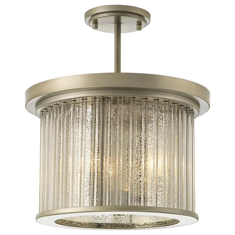 Sequit Point Three-Light Convertible Semi-Flush Mount Ceiling Fixture/Pendant by Jeffery Alan Marks