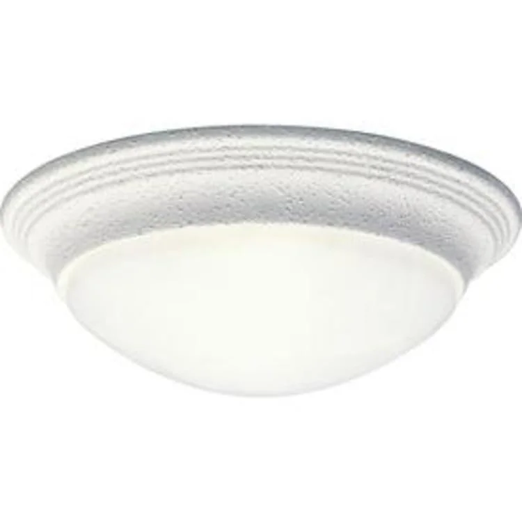 Ceiling Light Alabaster Glass Flushmount 1 Lamp White Glass or Shade Etched 60 Watt