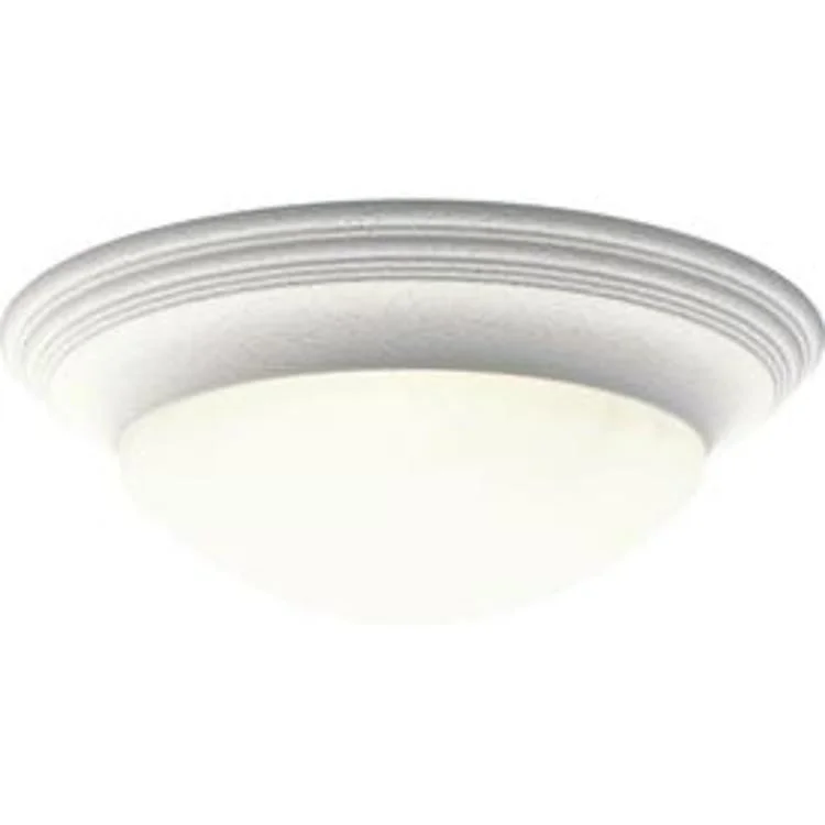 Ceiling Light Alabaster Glass Flushmount 3 Lamp White Glass or Shade Etched 60 Watt