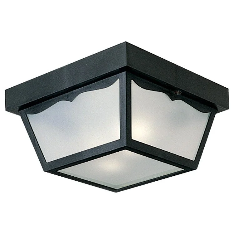 Two-Light Flush Mount Ceiling Lighting Fixture