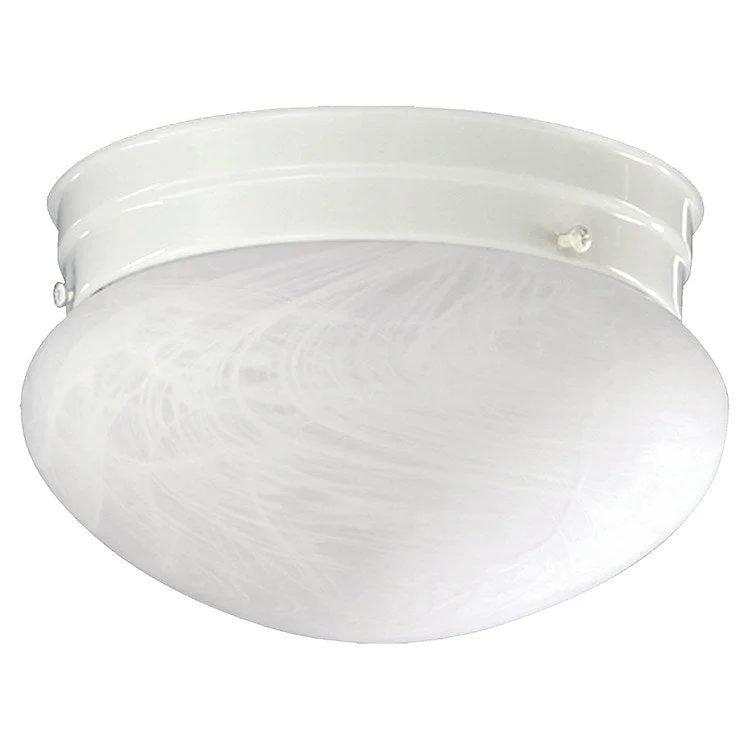 Signature Single-Light Small Mushroom Flush Mount Ceiling Fixture