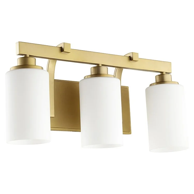 Lancaster Three-Light Bathroom Vanity Fixture