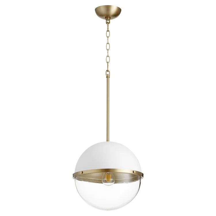 12" Single-Light Globe Pendant