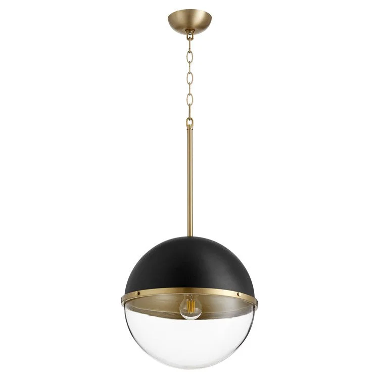 14" Single-Light Globe Pendant