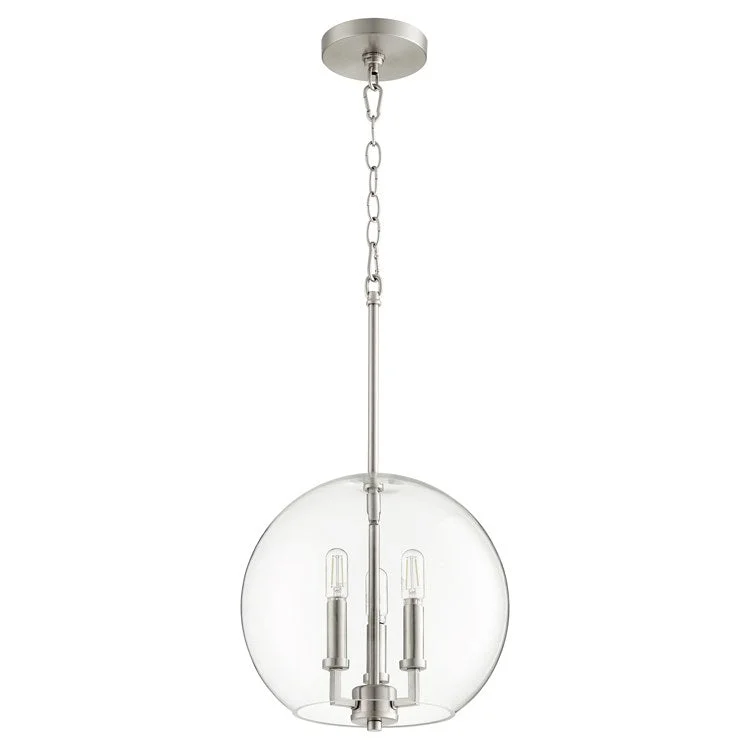 Transitional Three-Light Globe Pendant