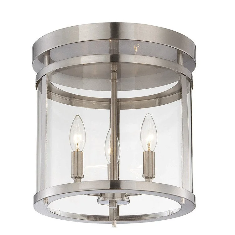 Penrose Three-Light Semi-Flush Mount Ceiling Fixture