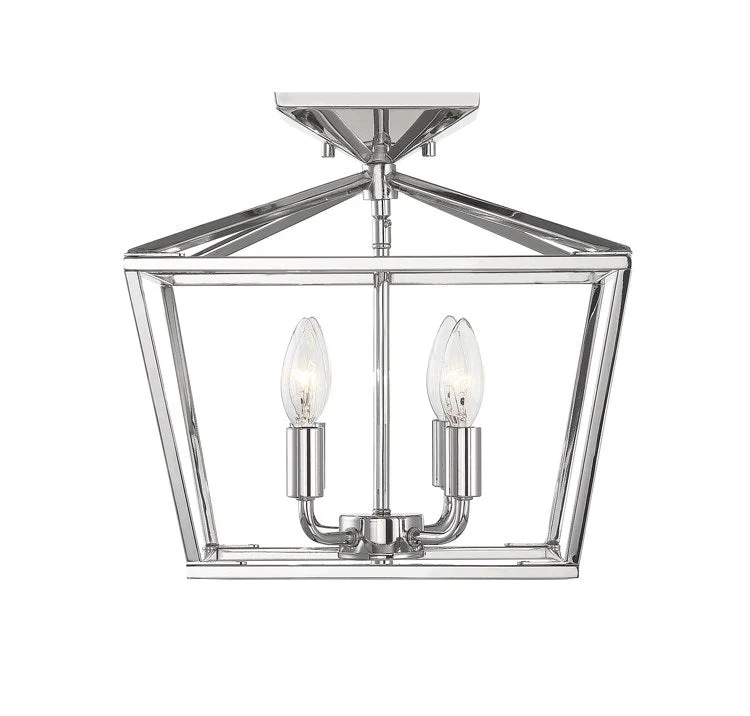 Townsend Four-Light Semi-Flush Mount Ceiling Fixture