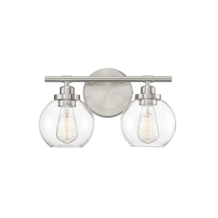 Carson Two-Light Bathroom Vanity Fixture