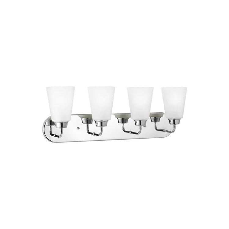 Kerrville Four-Light Bathroom Vanity Fixture