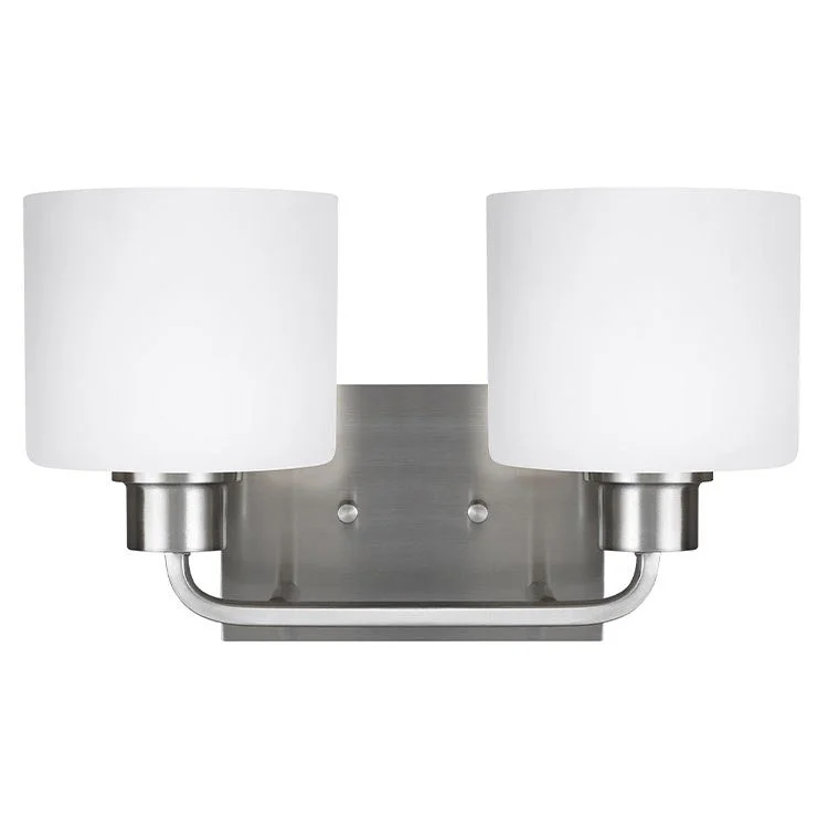 Canfield Two-Light Bathroom Vanity Fixture