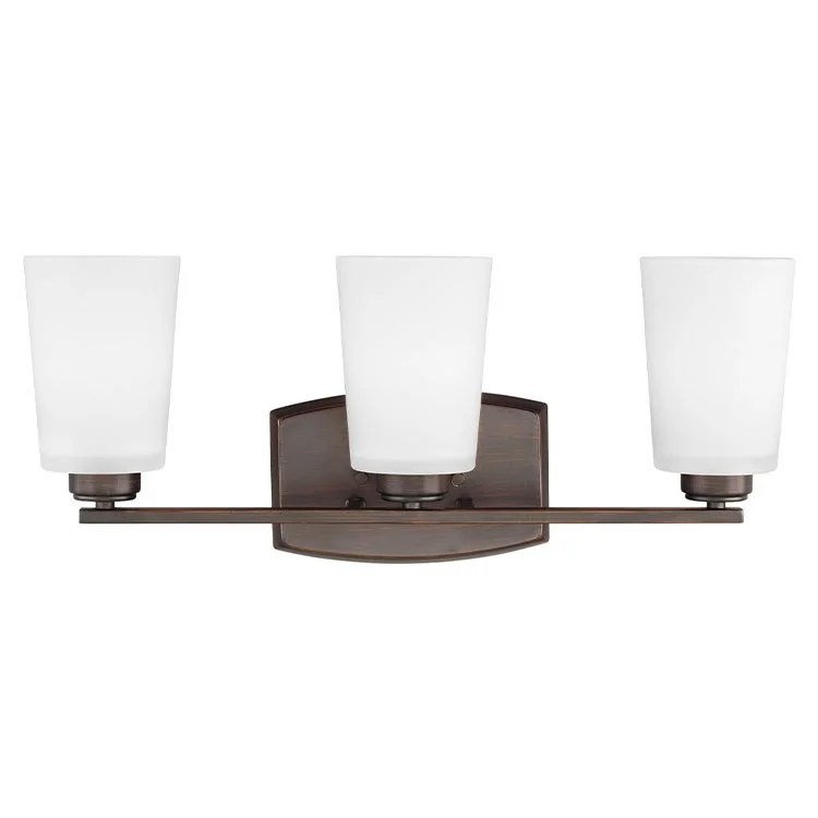 Franport Three-Light LED Bathroom Vanity Fixture