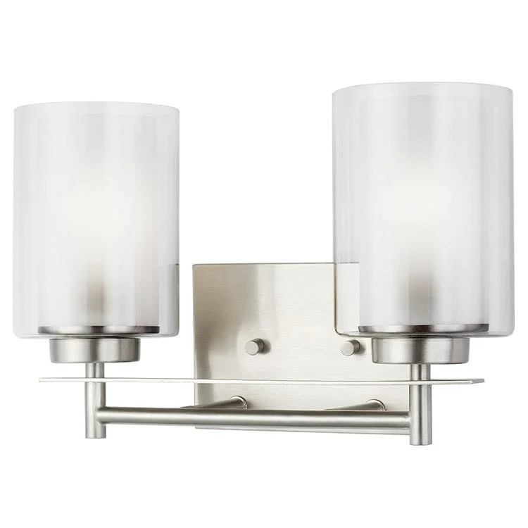 Elmwood Park Two-Light Bathroom Vanity Fixture