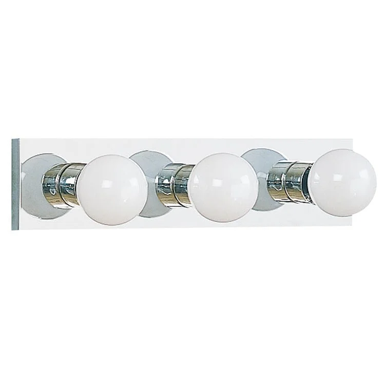 Center Stage Three-Light Bathroom Vanity Fixture