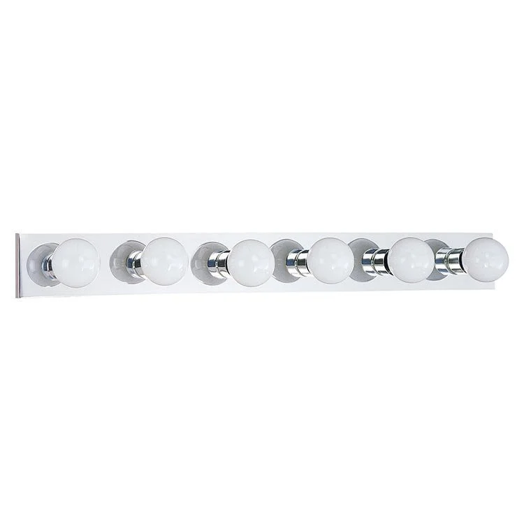 Center Stage Six-Light Bathroom Vanity Fixture