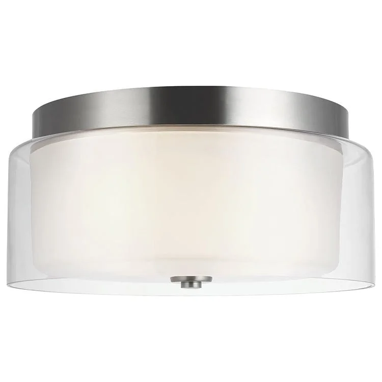 Elmwood Park Two-Light Flush Mount Ceiling Fixture