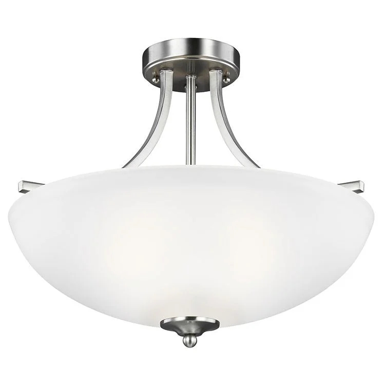 Geary Two-Light LED Medium Convertible Semi-Flush Mount Ceiling Fixture/Pendant